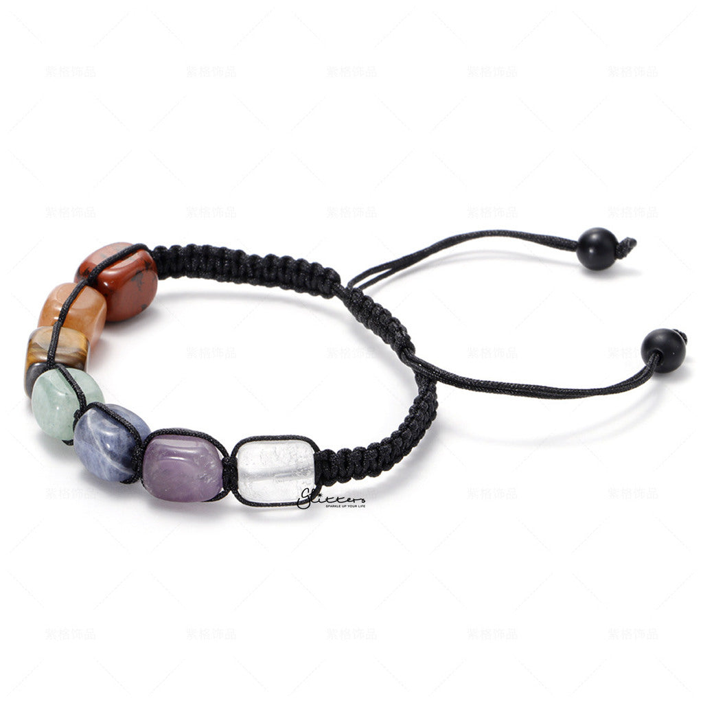 Multi Semi Precious Stones Bracelet-Bracelets-2-Glitters