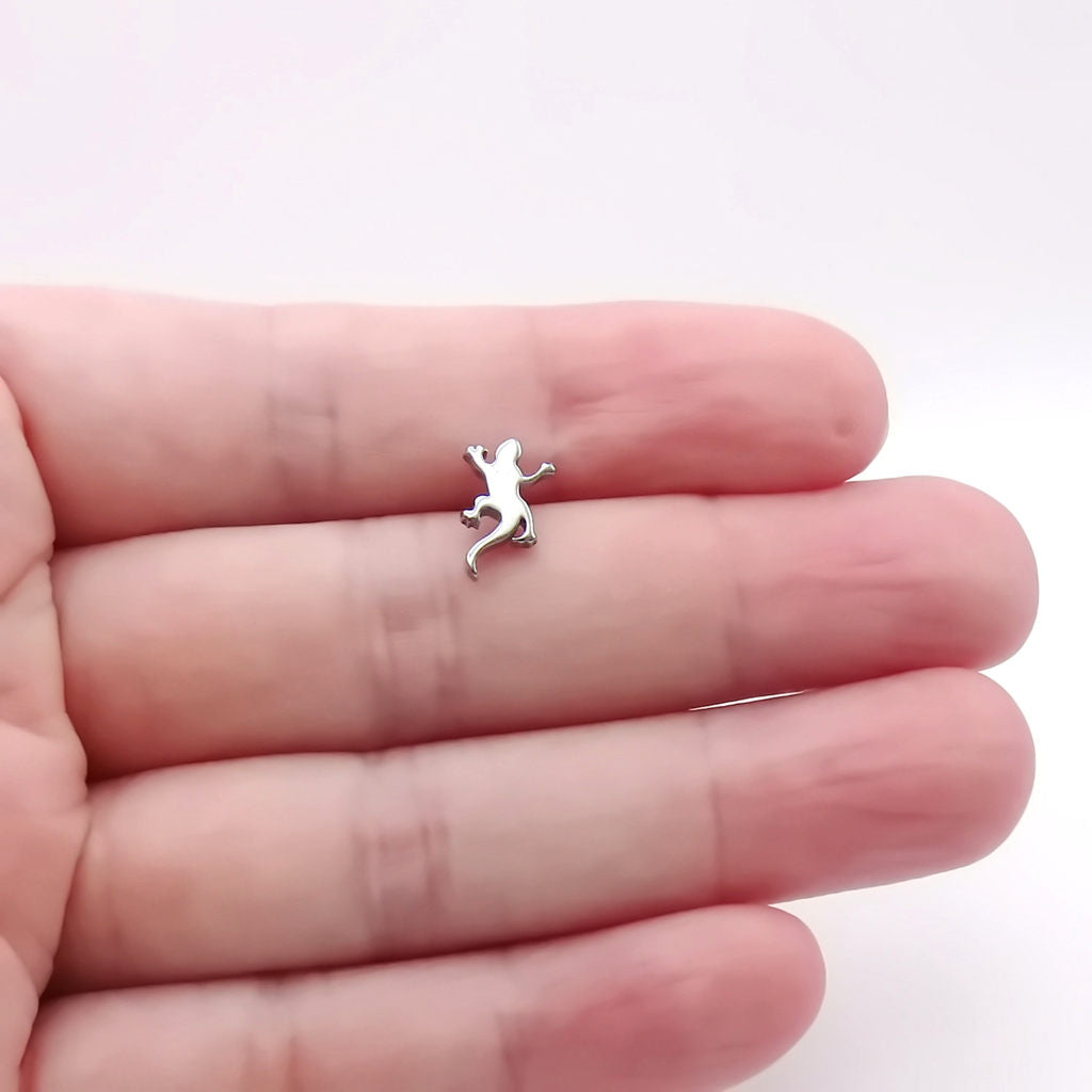 Stainless Steel Lizard Fake Plug Earring