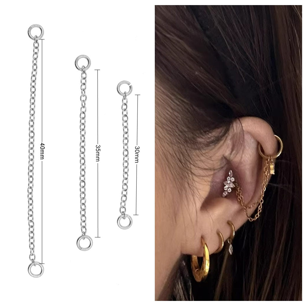 316L Surgical Steel Piercing Connector Chain