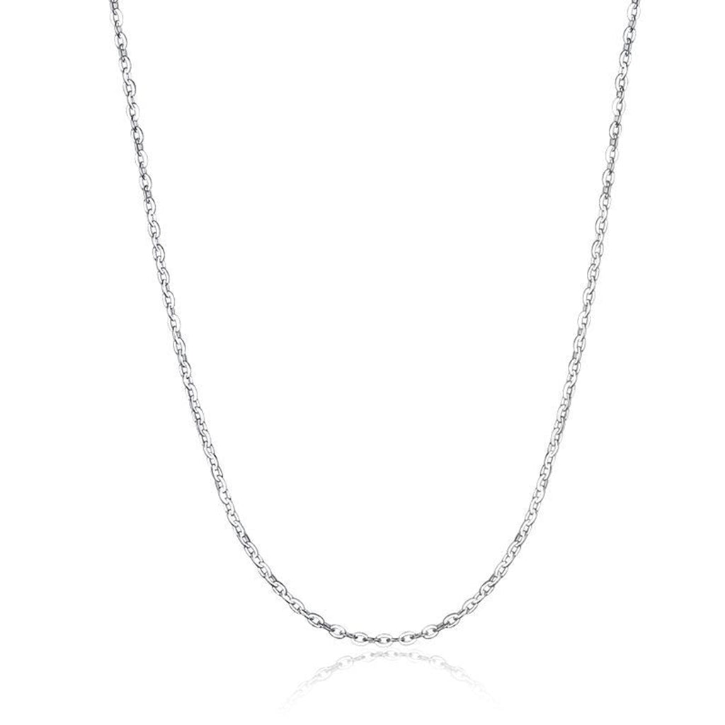 Sterling Silver Cable Chain Necklace - 1.5mm Width-Stainless Steel Chains-1-Glitters