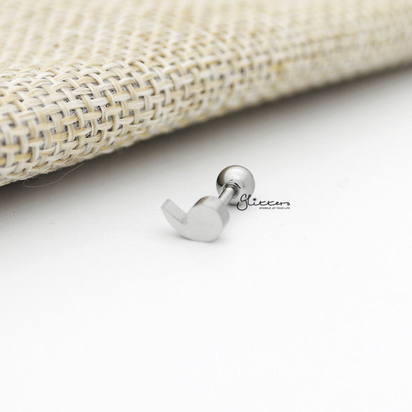 316L Surgical Steel Comma Barbell for Tragus, Cartilage, Conch, Helix Piercing and More-Body Piercing Jewellery, Cartilage, Conch Earrings, Helix Earrings, Jewellery, Lobe piercing, Tragus-FP0019-19S_600-Glitters