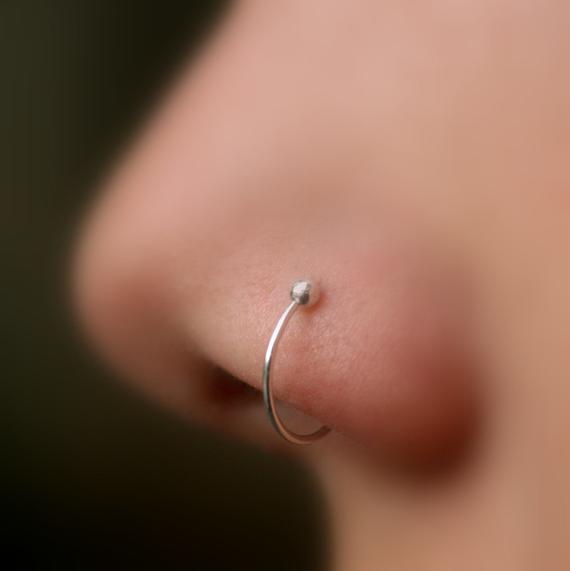20GA Sterling Silver Bendable Nose Hoop Rings-Body Piercing Jewellery, Nose Piercing Jewellery, Nose Ring, Nose Studs, Tragus, Women's Earrings-289716791-Glitters