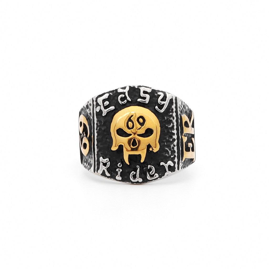 Stainless Steel Skull Ring-Jewellery, Men's Jewellery, Men's Rings, New, Rings, Stainless Steel, Stainless Steel Rings-sr0225-1_1-Glitters