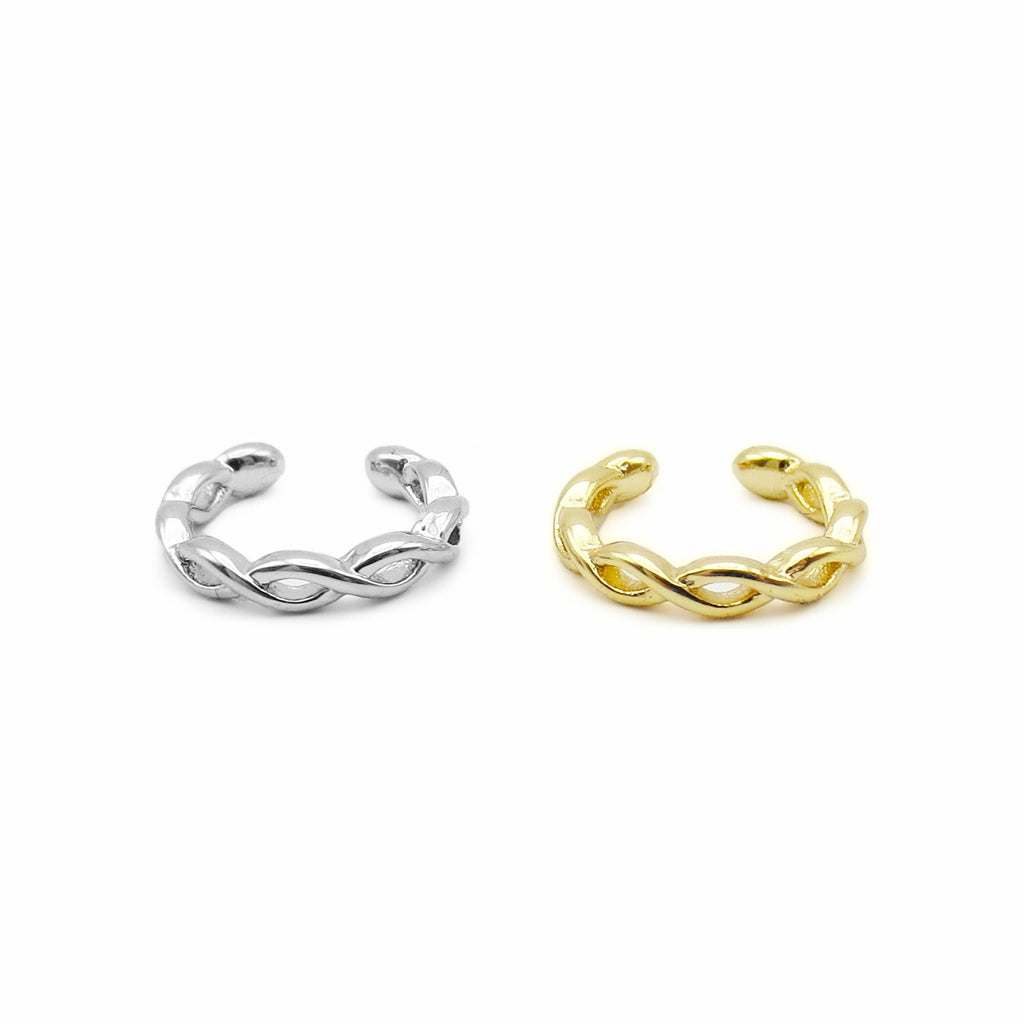 Twisted Rope Non Pierced Conch Ear Cuff