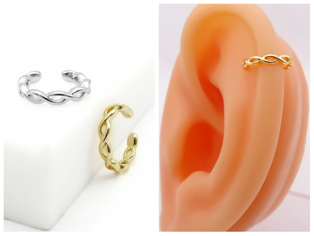 Twisted Rope Non Pierced Conch Ear Cuff