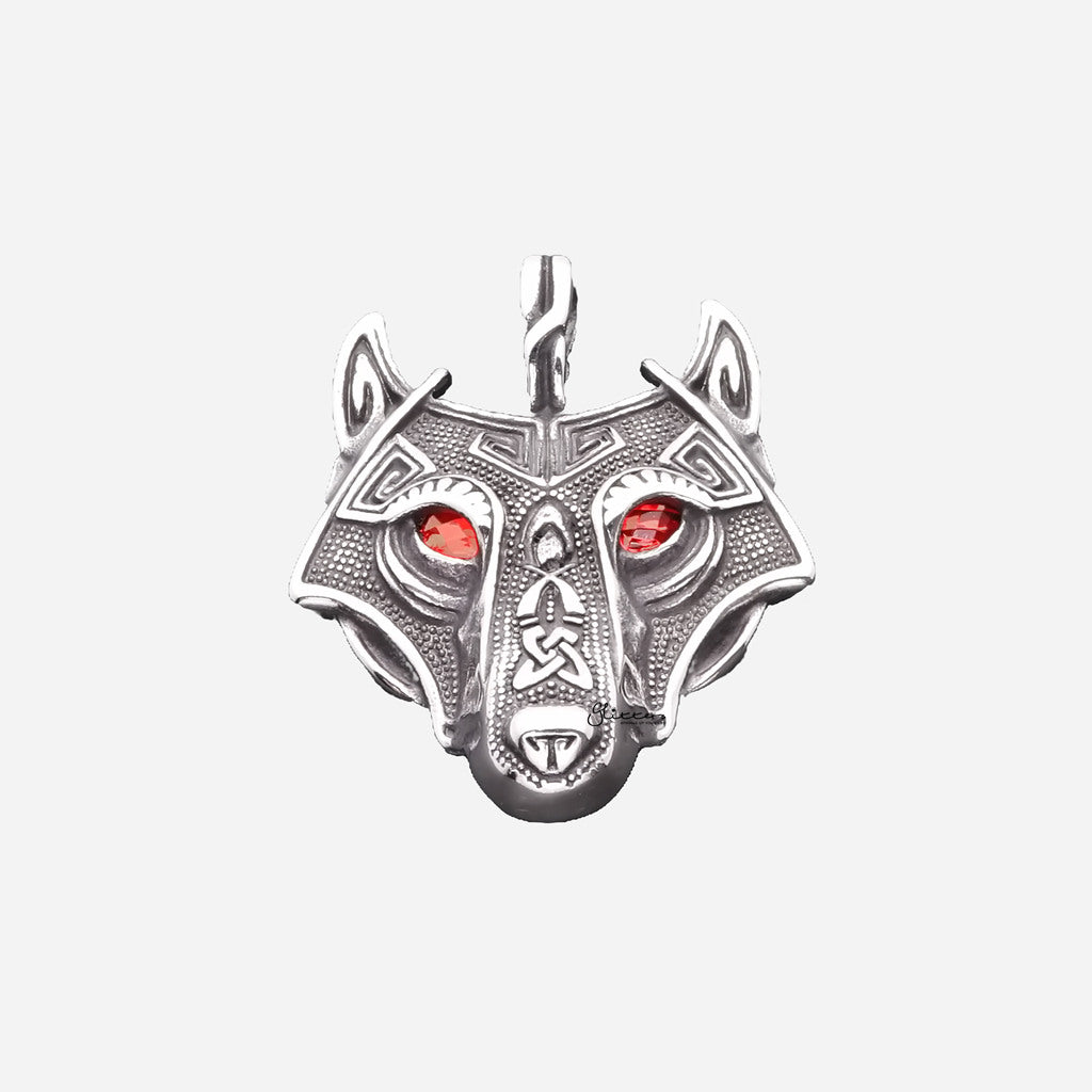 Stainless Steel Viking Wolf Pendant-Pendants-1-Glitters