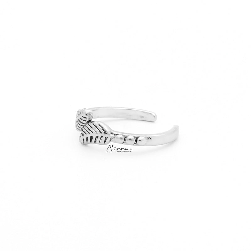 Leaves Pattern Toe Ring - Silver-Jewellery, Toe Ring, Women's Jewellery-1-Glitters